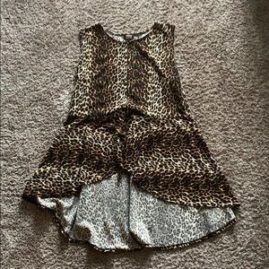 TWO Blush Hi-Low Zipper Blouses  (3X)